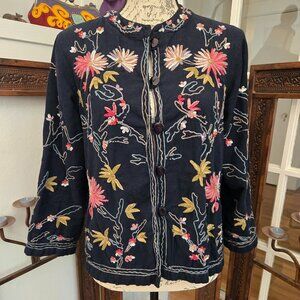 Indian Embroidered Jacket, More by Lata, Sz SP